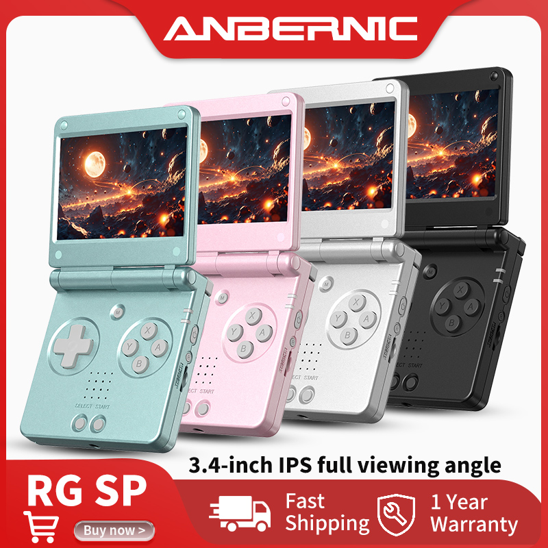 Retro Gaming Kiosk - Anbernic RG SP Flip Retro Taşınabilir