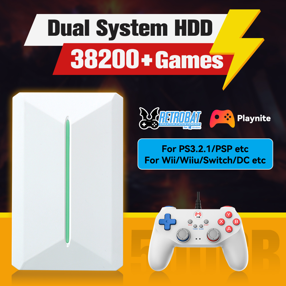 Retro Gaming Kiosk - Retrobat&Playnite Sistemi HDD Retro Oyun Konsolu