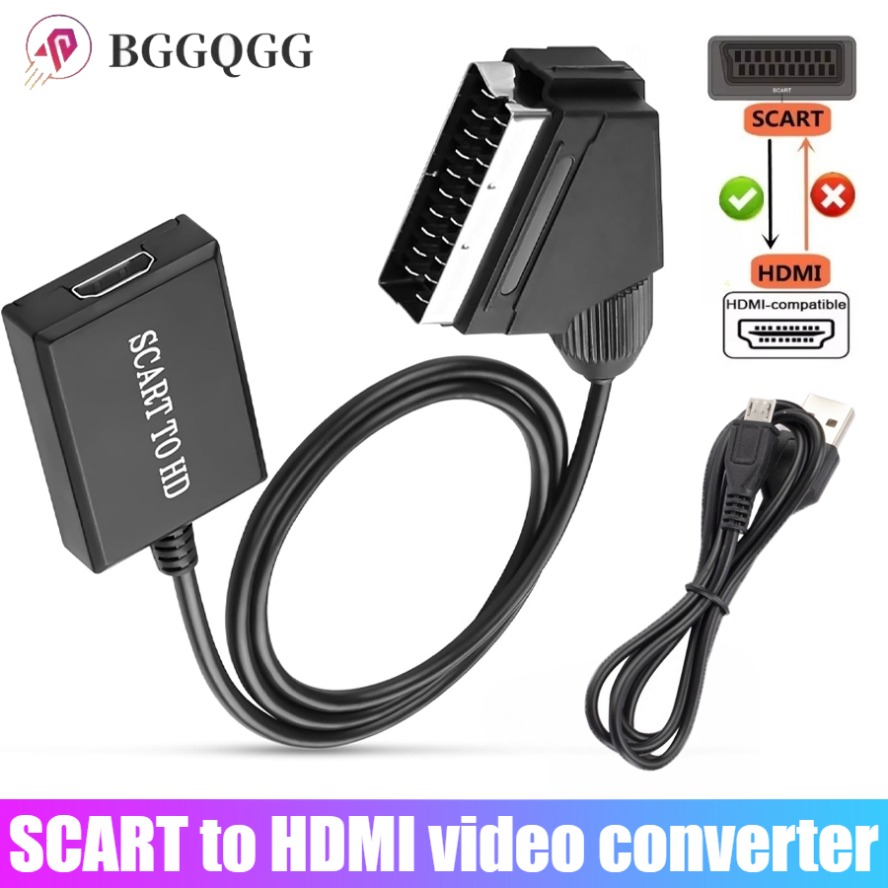 Scart To Hdmi - SCART HDMI uyumlu Video Ses Lüks