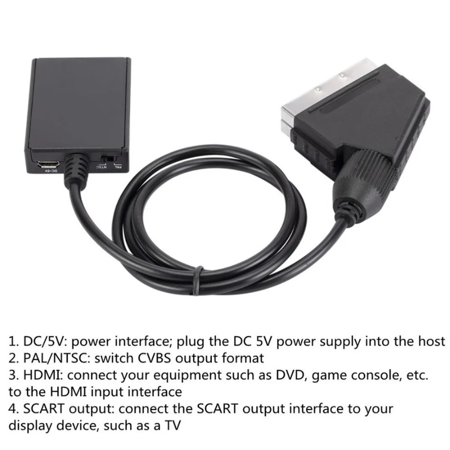 HDMI-Scart Dönüştürücüyle Uyum - Scart To Hdmi incelemesi ve fiyatı