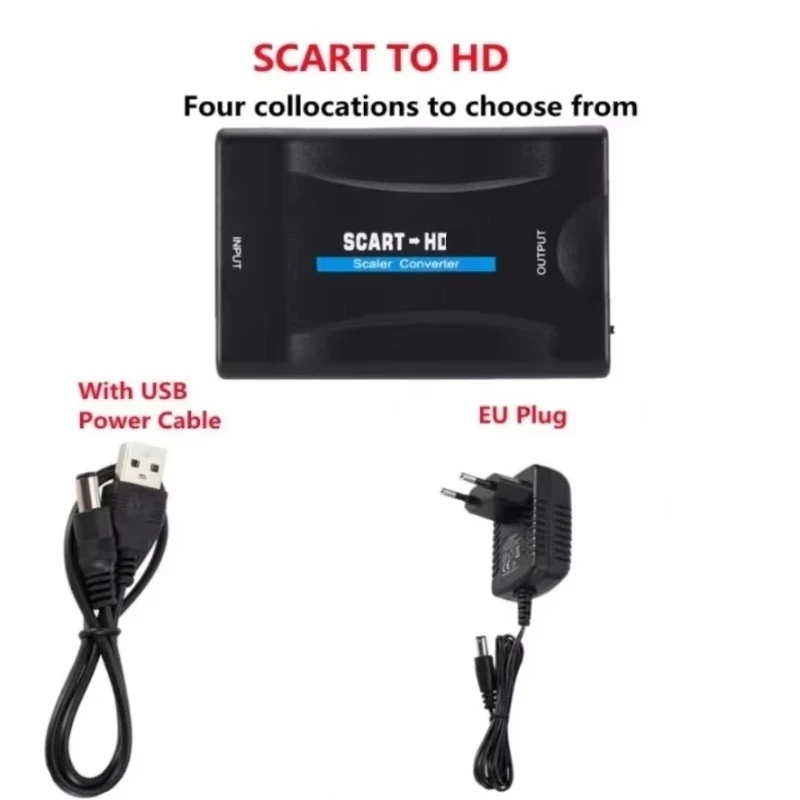 USB ile Çalışan SCART - HD Dön - Scart To Hdmi incelemesi ve fiyatı