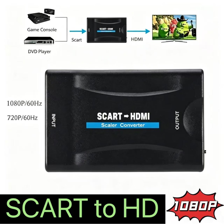 Full HD 1080P SCART - HDMI Uyu - Scart To Hdmi incelemesi ve fiyatı